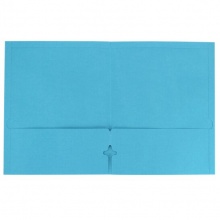 益而高 3001P001 插袋紙質(zhì)文件夾 A4 藍(lán)色 20個(gè)/包