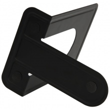 得力 9271 鐵書立 118*150mm 黑色 2片/付 6寸