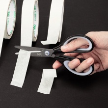 得力 6055 特氟龍剪刀 170mm 黑色