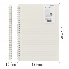 得力 LB580_PP螺旋本 B5 橫線款 80張 179*252mm