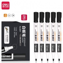 得力 6817 白板筆 2.0mm 黑色 10支/盒 按盒銷售