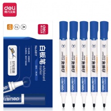 得力 6817 白板筆 2.0mm 藍(lán)色 10支/盒 按盒銷售