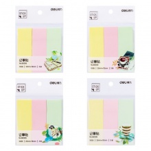 得力 66306 記事貼 76*25mm 混色 3色*100張