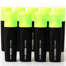 得力 S600 方頭熒光筆 5.0mm 黃色 10支/盒