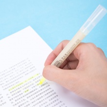 得力 S731 單頭細(xì)桿熒光筆 黃色