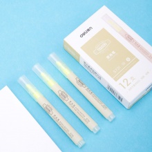 得力 S731 單頭細(xì)桿熒光筆 黃色