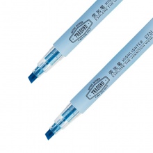得力 S731 單頭細(xì)桿熒光筆 藍(lán)色