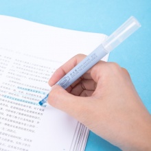 得力 S731 單頭細(xì)桿熒光筆 藍(lán)色