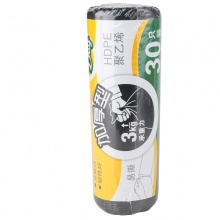 得力 9574 斷點(diǎn)加厚垃圾袋 50*60cm 黑色