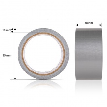 得力 52001 布基膠帶 48mm*10m*230μm 銀灰 1卷/熱縮