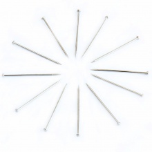 得力 0016 鍍鎳大頭針 24mm 銀色 50g/盒