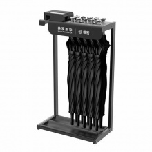 智能雨傘架（鈑金+ABS塑料）55*30*97cm 黑色 