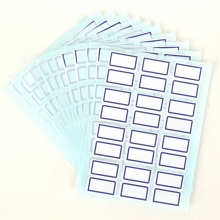 得力 7194 自粘性手寫(xiě)標(biāo)貼 24*27mm 藍(lán)框 144枚