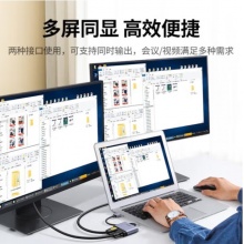 綠聯(lián) 20518 USB3.0轉(zhuǎn)HDMI/VGA轉(zhuǎn)換器 CM449 墨藍(lán)色