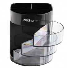 得力 9147 三層多功能筆筒 顏色隨機(jī)