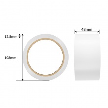 得力 JL303 PVC警示膠帶 48mm*33m*130μm 白色