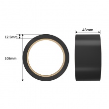 得力 JL304 PVC警示膠帶 48mm*33m*130μm 黑色