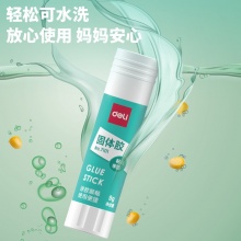 得力 7101 固體膠PVA 9g 白色 12支/盒 按盒銷售