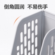 得力 9843BES 三聯(lián)文件框 灰色