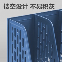 得力 9843BES 三聯(lián)文件框 藍(lán)色