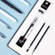 得力 S760 子彈頭中性筆芯 0.5mm 黑色 20支/盒