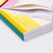 得力 7664 辦公無線裝訂本 B5 混色 60張