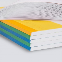 得力 7654 無(wú)線裝訂本 A5 混色 80張