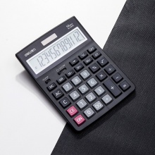 得力 1521A 桌面計(jì)算器 12位 黑色