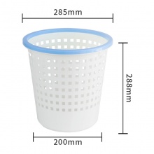 得力得心 9554 雙色圓形紙簍 天藍