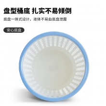 得力得心 9554 雙色圓形紙簍 天藍