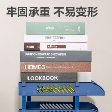 得力 9217ES 三層文件盤 藍(lán)色