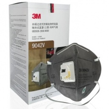 3M 9042V 頭戴式帶閥防顆粒物口罩N90 (20個(gè)/盒）
